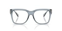 Michael Kors MK4144U Sarasota Prescription Eyewear Frames, Denim Transparent/Demo Lens, 51 mm