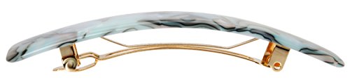 France Luxe Large Rectangle Barrette pasador rectangular pelo grueso South Sea 4