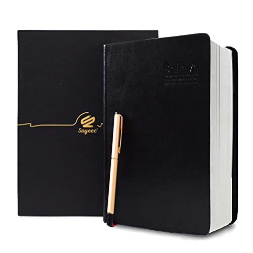 SAYEEC A5 Thick Journal 720 Pages Large Leather Notebook Lined