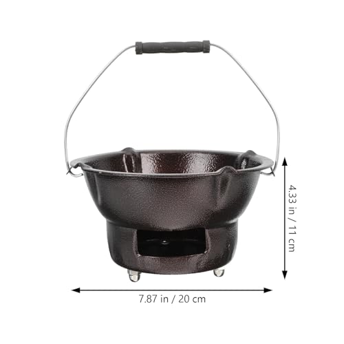 Poêle à charbon portable solide et léger pour cuisson extérieure de camping - 3