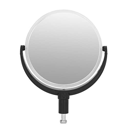 Image of Microscope Metal Bracket, 360 Degree Rotation Microscope Reflecting Mirror Light Microscope Flat Concave Reflector Portable Field of View Expands for Experiments (Plastic Bracket)