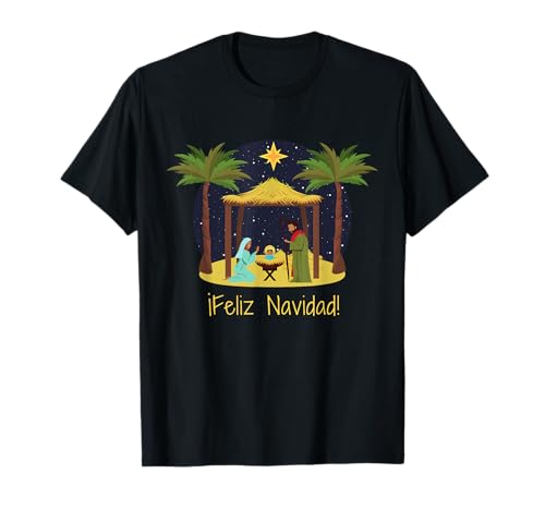 ¡Feliz Navidad! Cristiano Navidad Español Camiseta