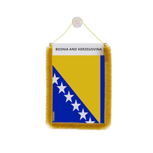 Pixelforma Banderín coche bandera Bosnia y Herzegovina 10x15cm