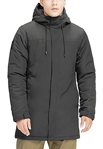 Chaqueta de Invierno con Capucha para Hombre Chaqueta cálida para Exteriores Chaqueta a Prueba de Viento Chaqueta Parka Abrigo de Invierno