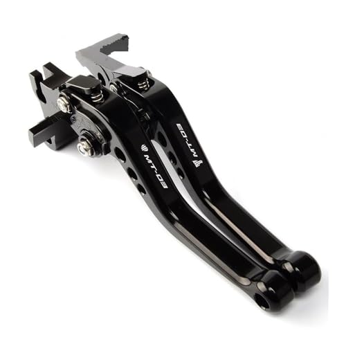 Brems und Kupplungshebel Kompatibel Mit Yamaha Für MT03 Für MT-03 Mt 03 2015 2016 2017 2018 2019 2020 2021 2022 2023 Motorrad CNC Einstellbare Kurze Bremse Kupplung Hebel(Schwarz)