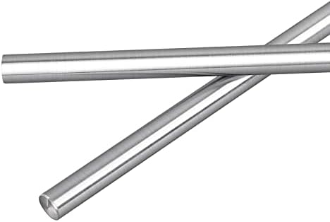 Linear Rod 2pcs 8mm x 300mm Linear Motion Rod Shaft Guide,8mm Diameter Hardened Rod Chrome Plated Straight Bearing