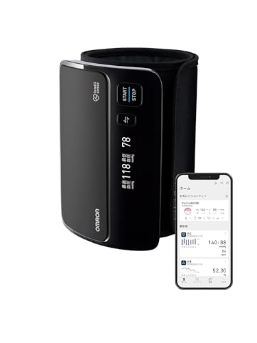 オムロン 上腕式血圧計 HEM-7600シリーズ ブラック HEM-7600T-BK