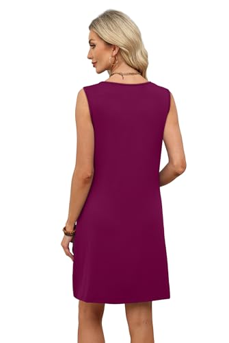 Image of WIHOLL Summer Dresses for Women 2026 Beach Vacation Spring Fashion Clothing Lace Mini Tank Dress with Pockets