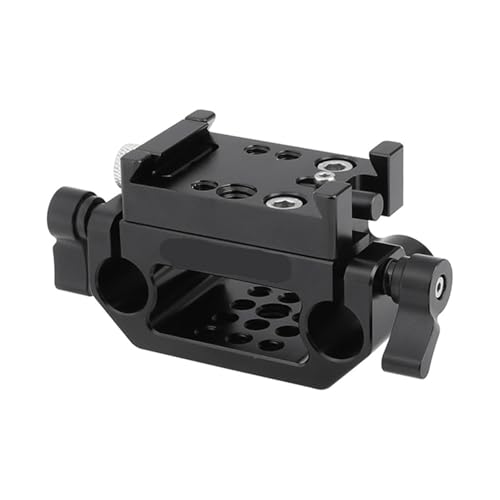 Abrazadera de varilla de 15mm para solucionar holguras en placas de liberación rápida DSLR Cage