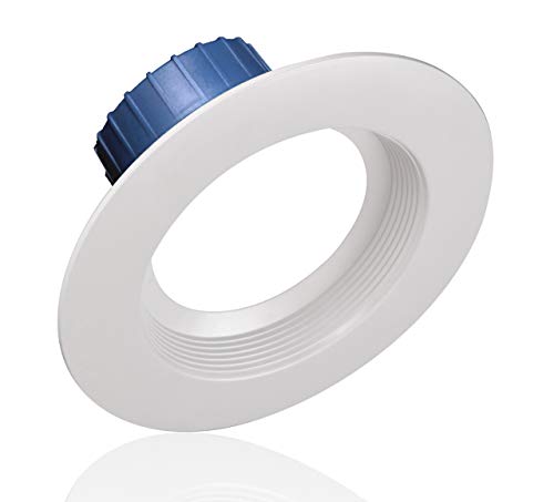 NICOR Lighting 5/6 inch White 800 Lumen LED Recessed Downlight in 3000K with Baffle Trim (DLR56-3008-3K-WH-BF)