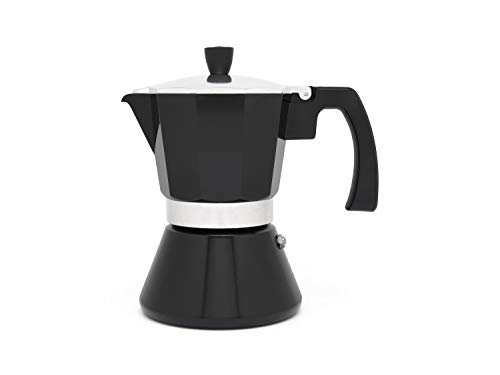 Leopold Cafetera espresso 6 tazas TIVOLI-negro (Induccion)