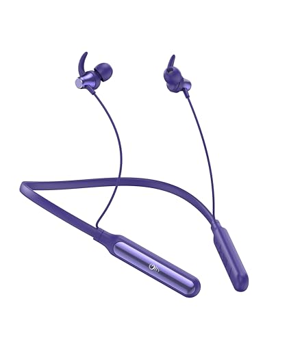 Image of Bluetooth Neckband Headphones, Fast Charge, deep bass, sweatproof Sports, Magnetic, Long Battery, Voice Assistant Support, Wireless in-Ear Headset with mic (Blue Wave)