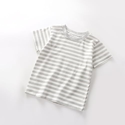 Short Sleeve Striped T Shirts for Kids Boys Girls Crew Neck Cute Funny Loose Fit Tshirts Tops Preppy Soft Tees Outfits2