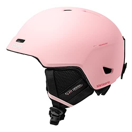 Stomp Ski & Snowboarding Snow Sports Helmet For Men & Women With Removable & Washable Liner And Ear Pads, Ce & Astm Certified (Matte Pink, Medium) #TOP7