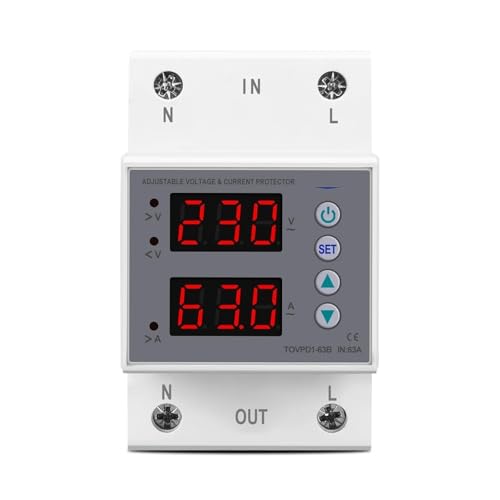 Moniteur 3P 54 mm réglable pour protéger la maison des surtensions - 2