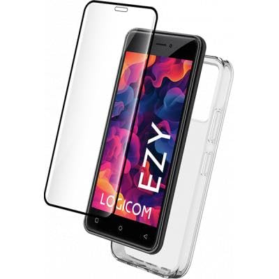 Pack 2 en 1 Coque Logicom Ezy Souple Transparente + Protège écran + SmartFrame™ - Certifié GRS...