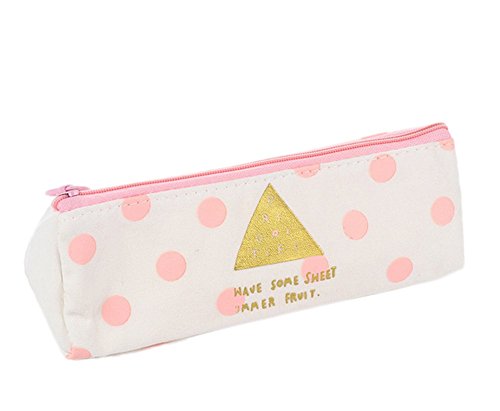 Preisvergleich Produktbild Nikgic Netter Muster-Bleistift-Beutel Frischer Beutelsegeltuch-Münzengeldbeutel mit Reißverschluss-Schulegeschenk