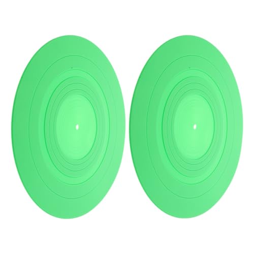 Tapis de platine en silicone vert antidérapant pour audiophiles et vinyles