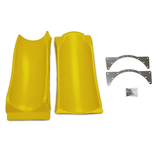 Swing'n'slide Ws 5031 Olympus Wave Slide 2Piece Plastic Slide For 5' Decks, Yellow #TOP4