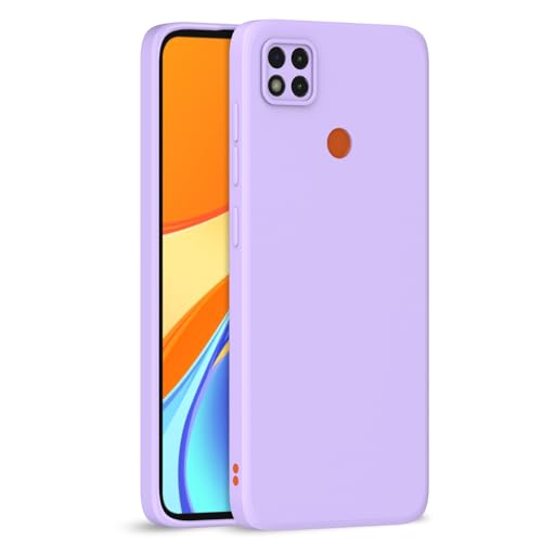 Image of Outlouders Back Cover for Redmi 10A / 10A Sport /Redmi 9 /9 Activ / 9C / Poco C31 | Camera Protection | Durable Soft Matte Silicone Bumper Case (Purple)