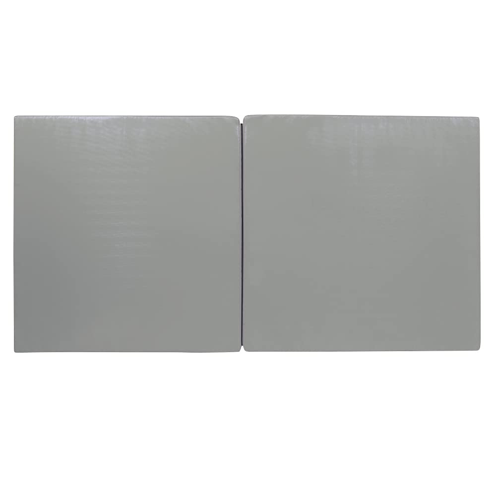 Grevinga Klappbare Turnmatte RG 35 – 200 x 100 x 8 cm - GRAU - Made in Germany - Faltbare Gymnastikmatte für Fitness, Sport und Gymnastik, Rutschfest und Platzsparend, Weichbodenmatte