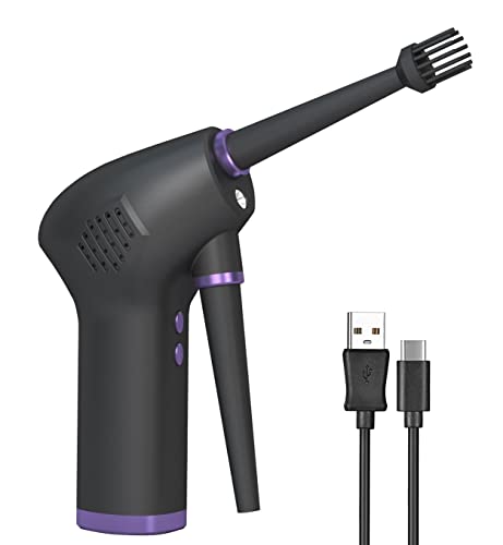 Cordless Compressed Air Duster,ProttyLife 36000 RPM Portable Rechargeable Electric Air Blower with 6000mAH for Computer Cleaner Can Handy Dust for PC Keyboard Car Cleaning
