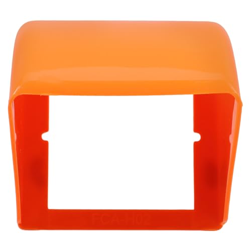 ARTIBETTER Single Outlet Covers Box, Waterproof Outlet Plug Covers, Horizontal Vertical Outdoor Plug and Receptacle Protector Lockable Bubble Cover for Bathroom Orange