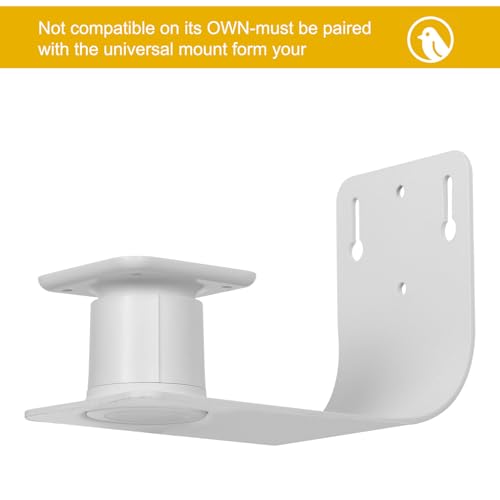 Soporte de pared para comedero de pájaros de diseño versátil blanco 5