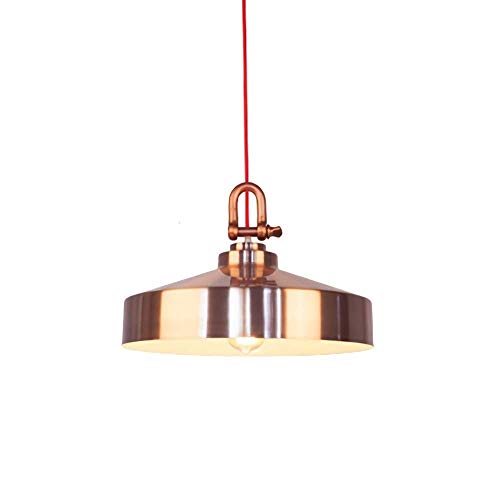 Plafonnier vintage dôme de 41cm avec suspension réglable style grange rustique