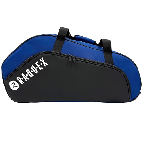 Raquex Execute Tour 4 Padel Racket Bag Twin Shoulder Straps (Backpack Style) + Carry Handle - Thermal Lining Shoe Compartment Central Storage