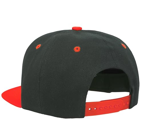 Image of Gelante Plain Blank Flat Brim Adjustable Snapback Baseball Caps Wholesale LOT 12 Pack