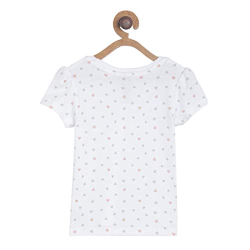 Image of miniklub Baby Round Neck Short Sleeve Knitted Cotton Top, Pack of 2 (Multi Color)