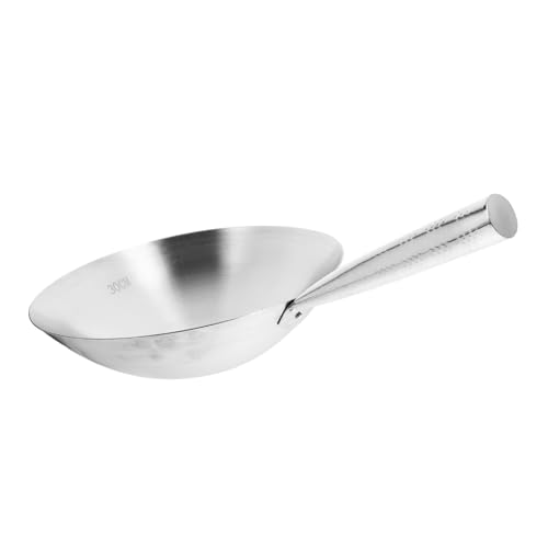 Wok de acero inoxidable con mango ergonómico miniatura 1
