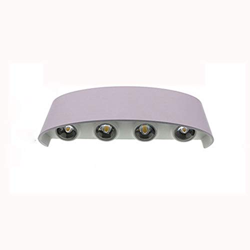 Applique murale LED 8W étanche IP65 lot de 2 lampes blanc chaud pour intérieur et jardin