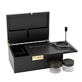 Design Élégant et Sécurisé : Fabriqué à partir de bois de première qualité, cette boîte allie une élégance intemporelle à un mécanisme de verrouillage, gardant vos biens en toute sécurité. Ce coffret cadeau est conçu pour ranger des bijoux, des documents et d'autres objets de valeur en toute sécurité.