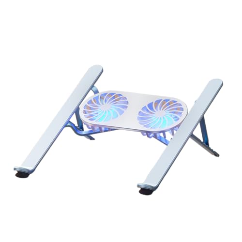 Base ajustable para laptop aluminio con ventilador y 6 posiciones