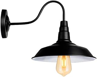 Black Wall Sconce Lighting Gooseneck Barn Wall Light Industrial Vintage Farmhouse Wall Lamp