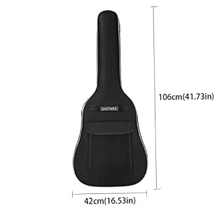 Sac de guitare étui réglable Gig acoustique sac à dos souple étanche classique porte-couvercle 40/41 pouces noir guitare… - Les Beatles, Paul McCartney, John Lennon, RIngo Starr, George Harrison Sac de guitare étui réglable Gig acoustique sac à dos souple étanche classique porte-couvercle 40/41 pouces noir guitare… – Image 5