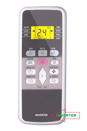 Image of Compatible for HITACHI Inverter Split Ac Remote 1.5 Ton 2 Ton 3 Star 5 Star Model 2021 (RSQG318HEEA, White) with Backlight, Better Quality Products