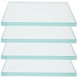 CIMAXIC Palettes dentaires en verre (lot de 4) : plaques de mélange épaisses et réutilisab...