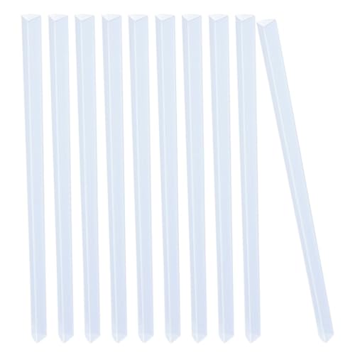 TEHAUX 10pcs Transparent Slide Binders Spine Bars for Document Organization Lightweight Plastic Report Binding Strips for Office School and Home Use