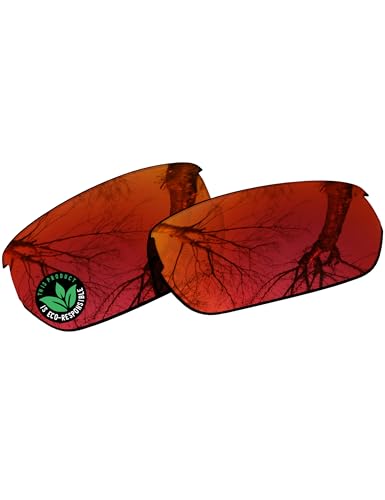 Image of Raydi Polycarbonate Replacement Lenses for Wiley X Valor Sunglasses - Fire Red Mirror - Polarized
