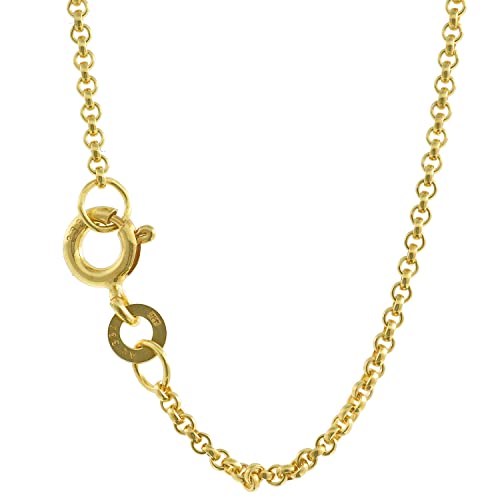 Goldkette Erbskette Länge 45cm - Breite 1,5mm - 333-8 Karat Gold
