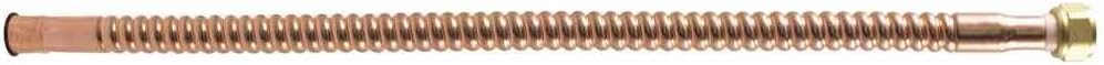 HOME-FLEX 3582021 3/4 in. Sweat x 3/4 in. FIP x 12 in. Copper Water Heater Connector