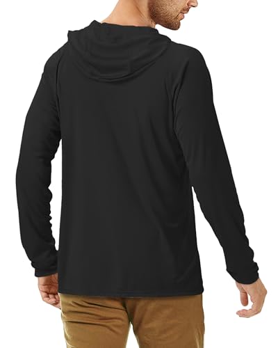 Image of Roadbox Mens Fishing Sun Hoodie, Long Sleeve UPF 50+ UV Protection Shirts