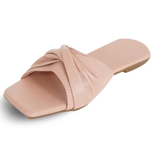 Image of Women's Casual Flip Flops | Daily Wear Comfortable Slippers | Kolhapuri Style Flat Sandals for Girls & Women