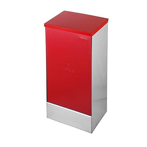 Suinga Comedero con Tolva para Perros, Gatos, Mascotas 10 litros, Tolva Autoservicio dispensador pienso, 24x20x46 cm, Rojo