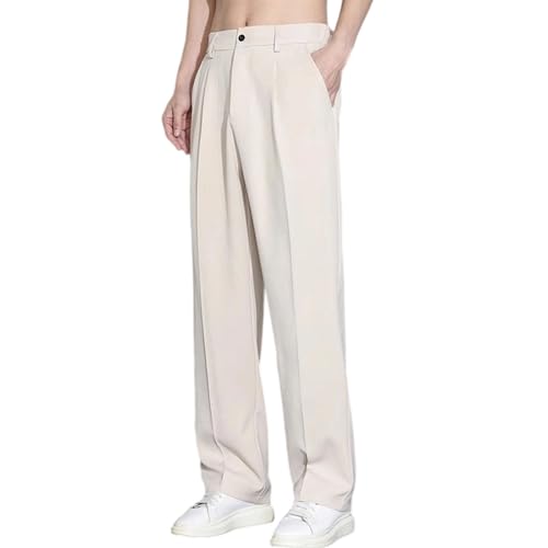 Dualego Easemotions Super Stretch Ice Silk Comfort Everyday Pants, Ice Silk Pants Men,Casual Light with Pockets