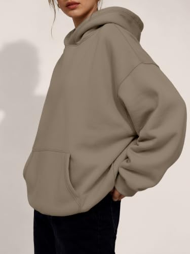 Image of Trendy Queen Women Oversized Hoodies Fall Outfits | Gentle Skin Feel, Aesthetic Drop Shoulder, Large Kangaroo Pocket, Seamless Daily Outfit Match