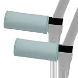 2Pcs Forearm Crutch Pads, Comfortable Crutches Padding, Breathable Crutch Covers for Hand Grips, Crutches Accessories Padding for Crutches Forearm with Elderly Disabled Stroke Patients(Cyan)